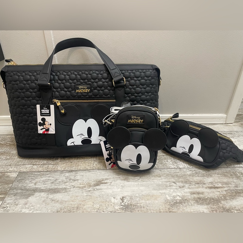 NWT Mickey weekender bag, fanny pack bag and phone crossbody bag